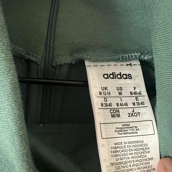 Adidas Women’s Green Mock Neck Pullover Sweatshirt Size Medium - Picture 3 of 5